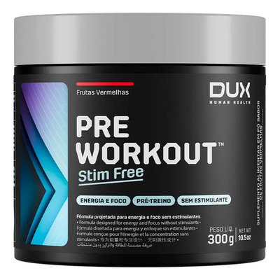 Pre Workout Stim Free 300g Sabor Frutas vermelhas | Frete grátis