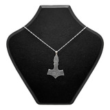 Cadena Y Dije Martillo De Thor Horhear Mjolnir Plata 925