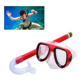 Máscara Buceo De Snorkel Segura Niños + Juego De Snorkel 