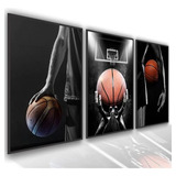 Quadro Decorativo Parede Bonita Jogador Basquete  120x60