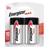 Pila Alcalina D Energizer Max Con 2 Pzas Blister