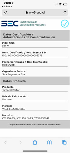 Estufa Turbocalefactor