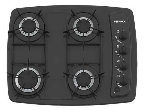 Fogão Inox Cooktop 4 Bocas Gás Acendimento Automático Venax