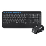 Eagletec Km130 Combo Mouse Y Teclado Inalámbrico Reposamanos