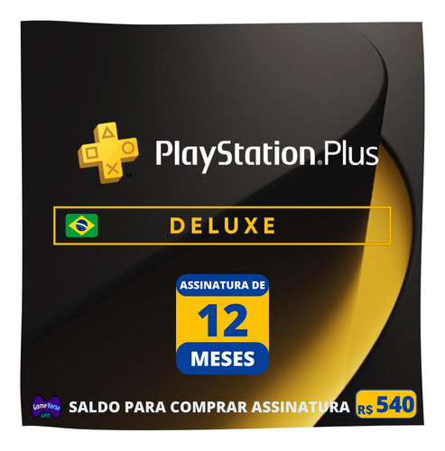 Psn Plus Deluxe 12 Meses - Brasileira - Playstation 4 E 5