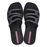 Chinelo Ipanema Solar Glow 27286 Preto Glitter