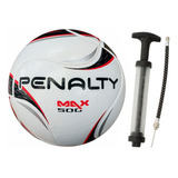 Bola Futsal Penalty Max 500 Oficial E Inflador Profissional