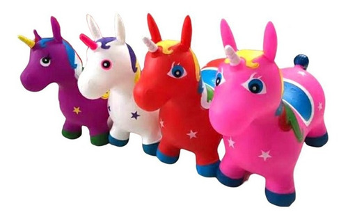 Unicornio Caballo Saltarín Inflable Juguete Niños Promo 