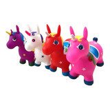 Unicornio Caballo Saltarín Inflable Juguete Niños Promo 