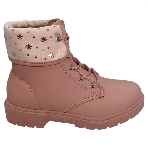 Bota Infantil Menina Cano Curto Coturno Molekinha 2164135