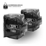 Tornozeleira / Caneleira De Peso 1 Kg Para Musculação - Par