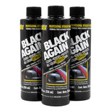 Kit 3 Restauradores De Plasticos Para Auto Black Again