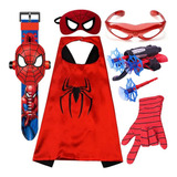 Kit De Accesorios De Ropa De Cosplay De Super Hero Spider, 6