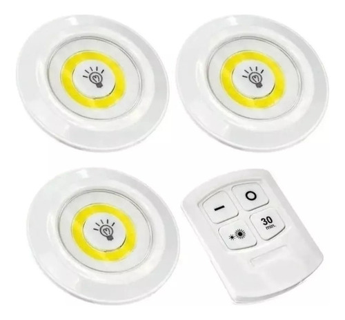 3pcs Lámpara De Led De Pared Con Control Remoto Inteligente