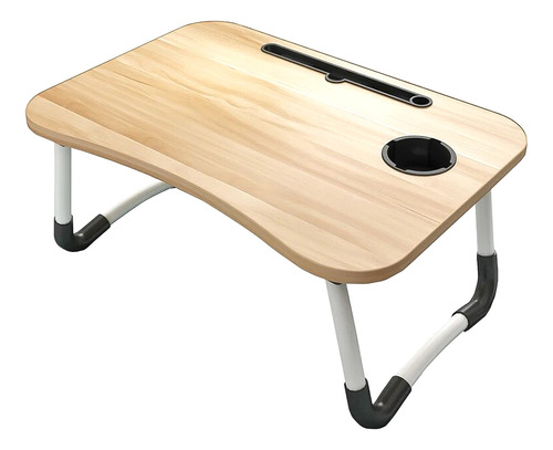 Mesa Plegable Para Cama Y Notebook Multifuncional De Madera