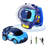 Mini Relógio Infantil Com Controle Remoto Para Carro De Corrida, Cor Da Moldura, Cor De Fundo Azul