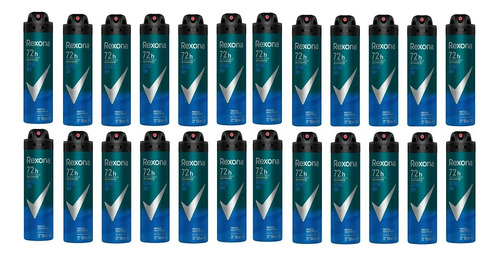Kit 24 Desodorantes Aerosol Rexona Active Dry 72 Horas 150ml