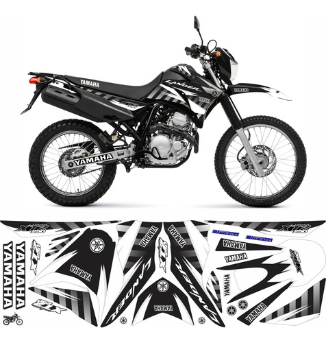 Adesivos Moto Yamaha Lander 250 2009 A 2019 Kit 25