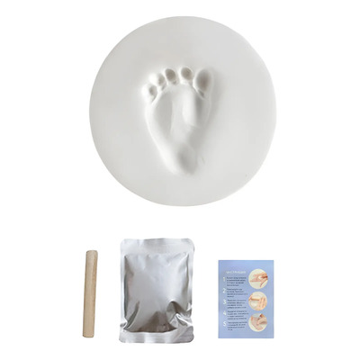 Kit De Huellas De Bebé En Arcilla Grado Alimenticio