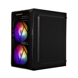 Gabinete Gamer Cycle Lateral Acrilico C/3fan Rgb- Liketec Cor Preto