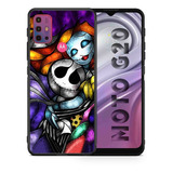 Funda Moto G20 Jack Y Sally Tpu Uso Rudo