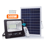 Reflector Solar 500w 6v Lampara Led Luz Blanca Panel Solar