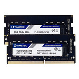 Memoria Ram 16gb 2x8gb Ddr4 3200 Mhz Sodimm Timetec