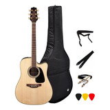 Violão Takamine Folk Gd51 Ce Natural Kit Capa Acessórios