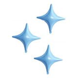 Globos Figuras Estrellas 4 Puntas 16 Pulgadas Pack X3 Deco