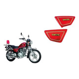 Tapas Laterales Gn125 Rojo Par Honda Motocicleta