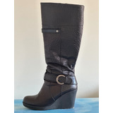 Botas De Mujer Marca Pollini Color Negro Número 35