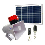 Alarma Vecinal Solar Kit Sirena Con Estrobo Control Rf Sos