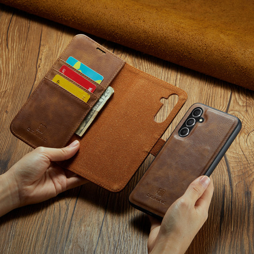 E Funda De Piel Tipo Cartera Desmontable Para Samsung Card