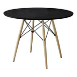 Mesa Jantar Eames Eiffel Redonda Dkr 110cm