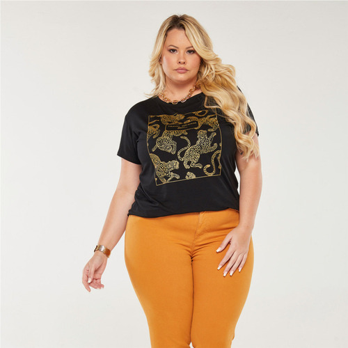 Blusas Plus Size Casual Trabalho +5 Cores E Estampas