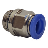 Conector Engate Rápido Tubo Pu 12mm X Rosca 1/2 Bsp - 10 Pçs