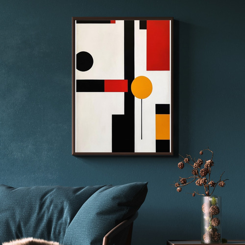 Quadro Decor Grande Luxo Geometria Vibrante Sala 120x90cm