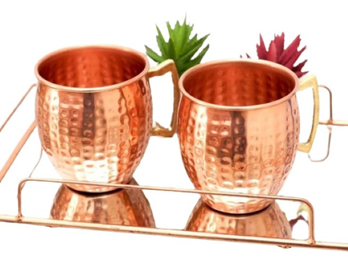  Copo Caneca Moscow Mule Rose 600ml Drink  Kit Com 02