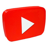 Ícone Youtube Para Decoração Enfeite Plástico 15 Cm