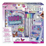 Libro Con 1000+ Stickers Marcadores Estuche Fashion Angels