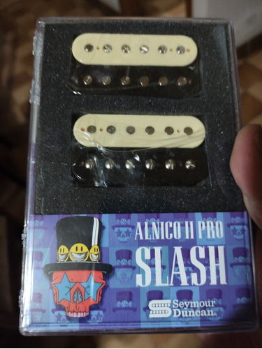 Pastillas Seymour Duncan Alnico 2 Pro Slash Zebra 