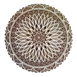 3 Pzs Panel Decorativo Para Pared Mandala Multicapa 30x30 Cm