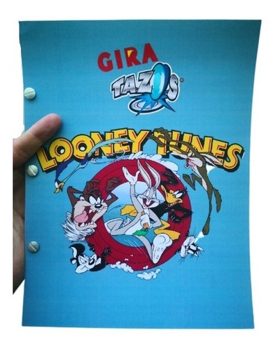 Coleccionador Tazos Album Giratazos Looney Toons + 5 Micas