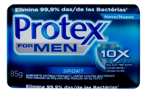 Sabonete Em Barra Protex Men Sport 85g