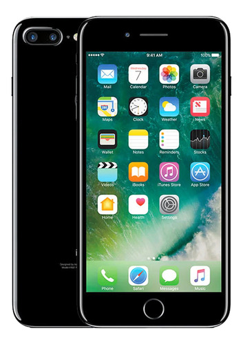 Apple iPhone 7 Plus 128gb Negro Libre De Fábrica Bateria 100