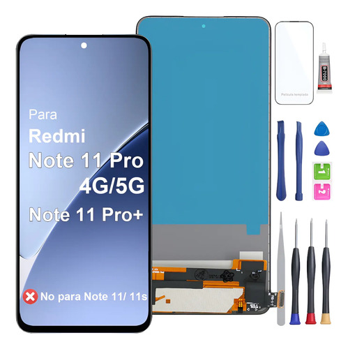 Para Xiaomi Redmi Note 11 Pro 4g/5g / 11 Pro+ Pantalla Lcd
