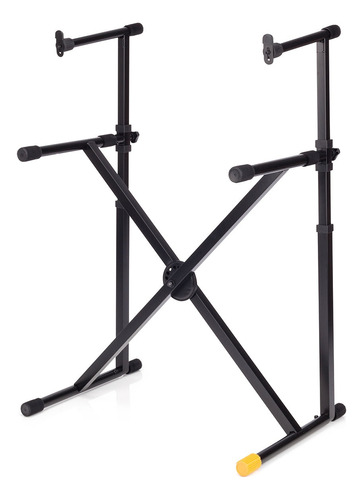 Soporte Hercules Ks210b Para 2 Teclados Y Pianos Ajustable