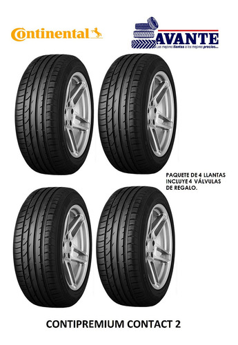 Llanta 205/55r16 Continental Contipremiumcontac2 91v (paq 4)