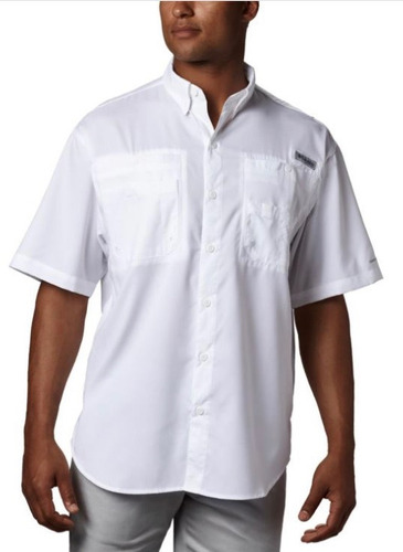 Camisa Columbia Tamiami Omnishade Manga Corta Cco28 Blanca