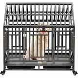 Jaula Para Perro - Heavy Duty Dog Crate Cage Kennel Playpen 